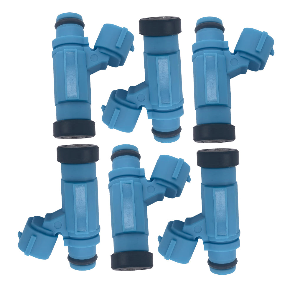 1571093J00 Set of 6 Fuel Injector 4-Hole For Suzuki Outboard 200HP 225HP 250HP 15710-93J00