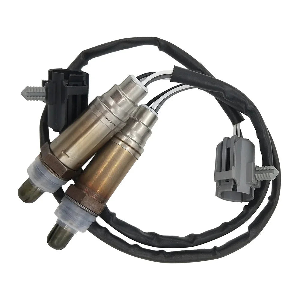 Set of two automotive OEM-quality oxygen sensors with wiring harness and connectors