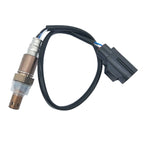 Automotive oxygen sensor with black wiring and connector for vehicle emission control