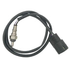 OEM-quality automotive oxygen sensor with black wiring and connector plug on white background