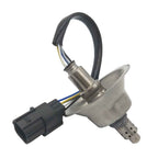 OEM-quality automotive oxygen sensor with wiring harness and connector on white background
