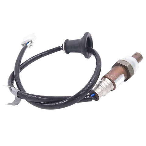 OEM-quality automotive oxygen sensor with wire harness on white background
