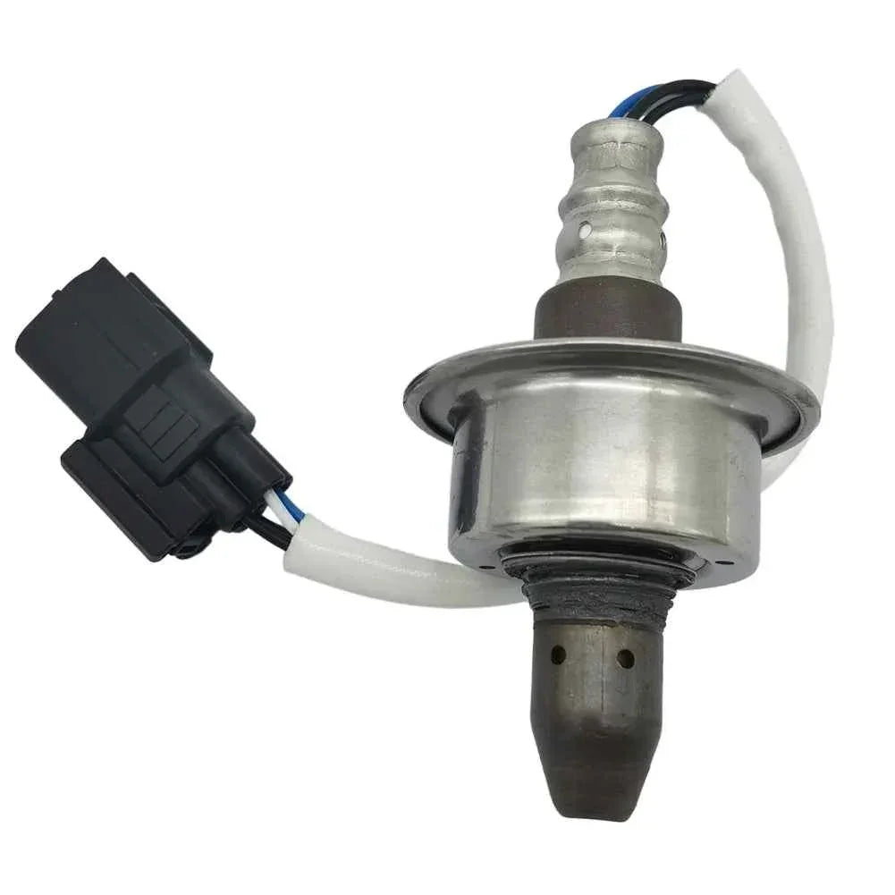 OEM-quality automotive oxygen sensor with black connector and metal sensor body