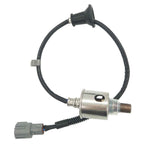 OEM-quality automotive oxygen sensor with metal housing and black connector cable