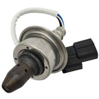 High-quality automotive oxygen sensor with metal housing and black electrical connector