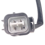 Close-up of OEM-quality 4-pin automotive electrical connector with attached black cable