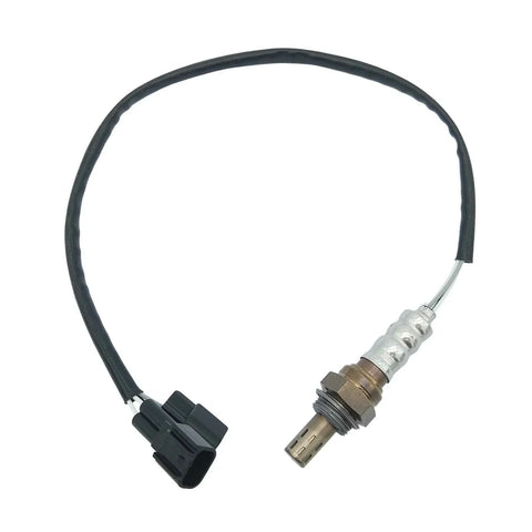 OEM-quality automotive oxygen sensor with black wiring and connector for vehicle emissions