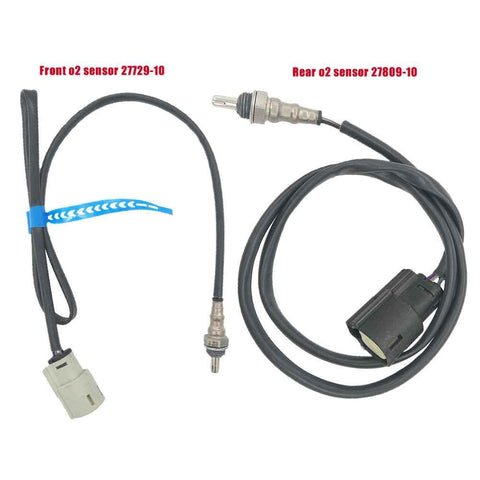 2Pcs 27729-10 27809-10 Front and Rear Oxygen O2 Sensor Replacement for Harley Engines Electra Glide Road Glide 932-14064 932-14063