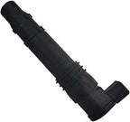 Black automotive ignition coil with electrical connector for vehicle engine ignition