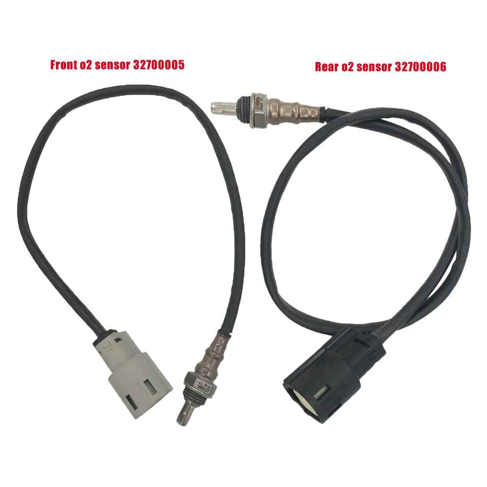 2Pcs 32700005 32700006 Front & Rear Oxygen Sensor For 2012-2017 Harley Dyna Softail Slim FLS V-Rod