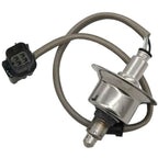 OEM-quality vehicle oxygen sensor with metal body and braided wiring harness for automotive emissions control