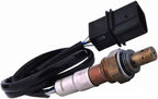 OEM-quality automotive oxygen sensor with wiring harness and black connector for vehicle emissions