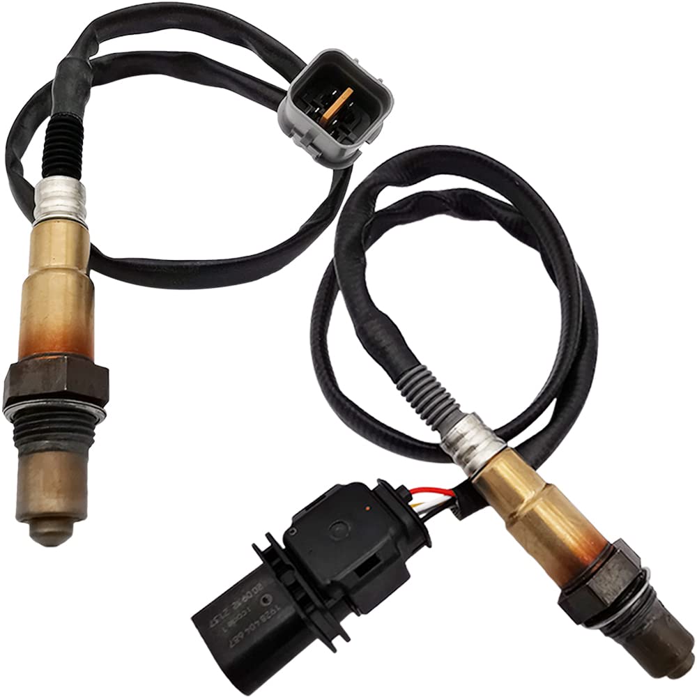 2Pcs 234-5055 234-4568 Upstream A-ir Fuel Ratio Downstream O2 Sensor for Hyundai Accent Veloster 2012-2017, for Kia Rio Soul 1.6L-L4 2012-2018 39210-2B210 39210-2B410