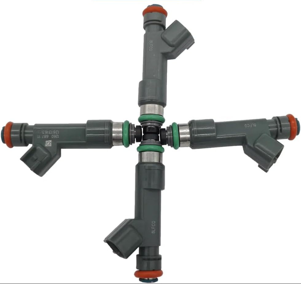 4Pcs FJ1064 12613163 Fuel Injectors Assembly 12 Holes Engine Petrol Nozzles for Chevrole-t 10-12 Malibu 2.4L-L4 09-11 HHR 2.2L 2.4L 2010 Pontiac G6 2.4L 4G2251 M1409 832-11216