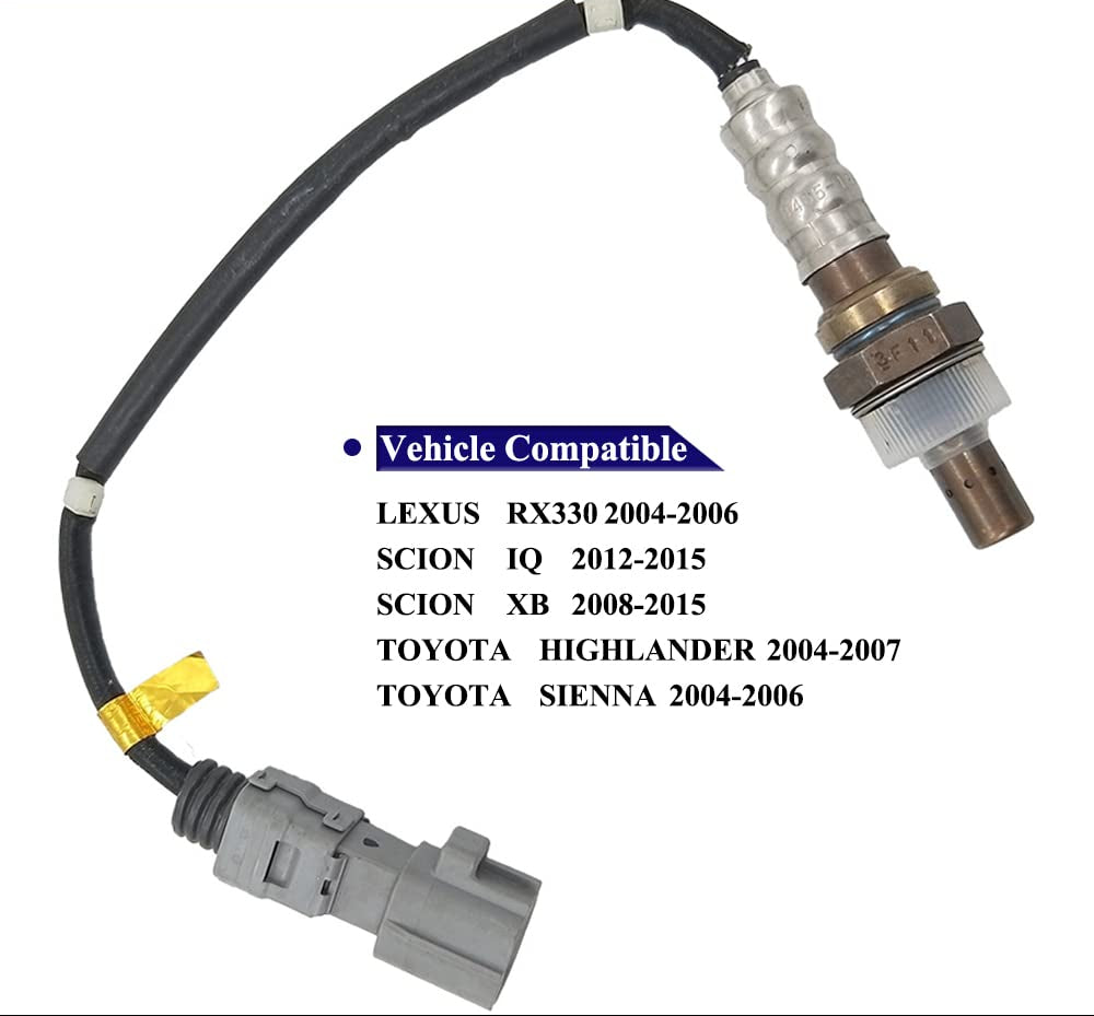 234-4168 Downstream O2 Oxygen Sensor for Lexus LS460 4.6L RX350 3.5L RX400h 3.3L, Scion tC 2.4L, Toyota Camry 2.4L Highlander 3.3L 3.5L Sienna 3.5L Solara 2.4L2344168 89465-48170