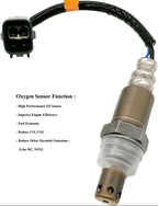High performance oxygen sensor with connector and protective cap, improves engine efficiency and reduces emissions