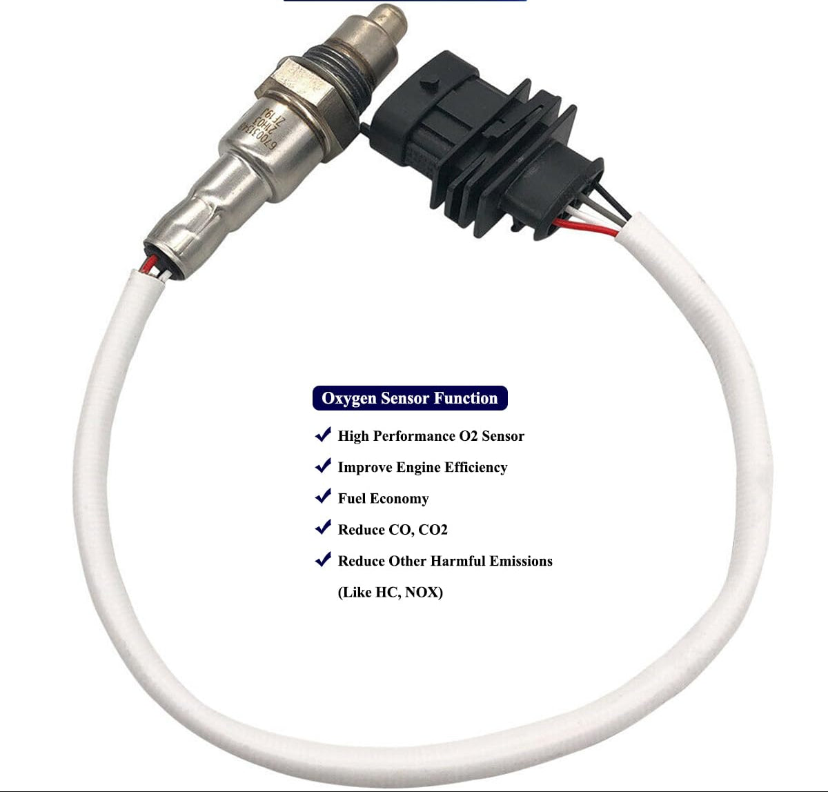 Suitable for Downstream Left Lambda O2 Sensor for Maserati Quattroporte Ghibli 3.0L V6 | 670031348