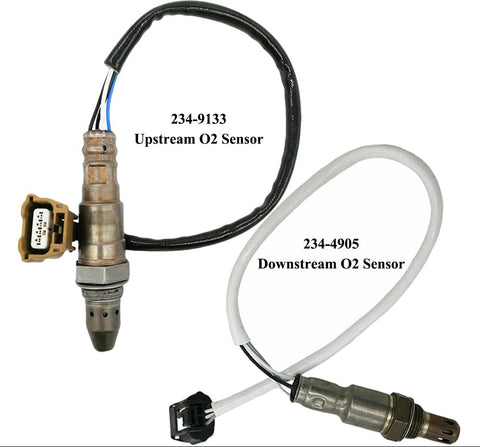 2Pcs Air Fuel Ratio & O2 Sensor for Nissan Altima 2.5L (2013-2017) | 234-9133 234-4905