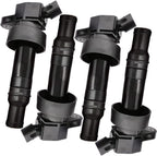 4Pcs Ignition Coil Set for Hyundai Accent Veloster Kia Rio Soul 1.6L - UF652 27301-2B100