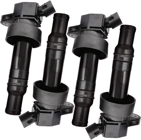 4Pcs Ignition Coil Set for Hyundai Accent Veloster Kia Rio Soul 1.6L | UF652 27301-2B100