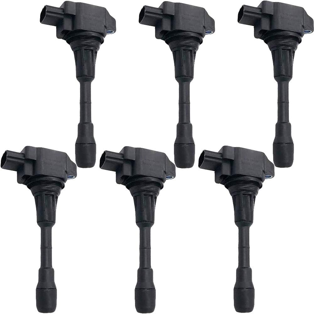 6Pcs Ignition Coil Pack for Nissan 370Z Infiniti G37 Q50 QX70 FX37 3.7L V6 | 22448-EY00A UF617