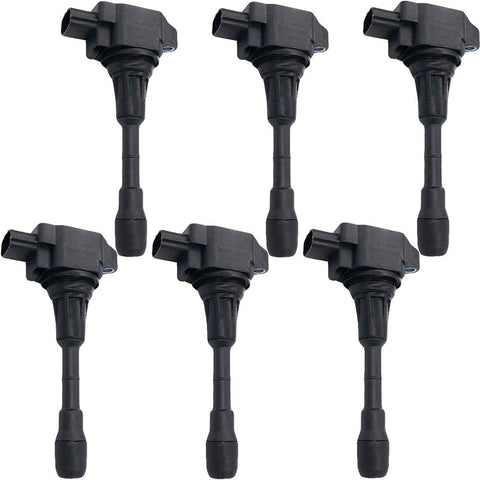 6Pcs Ignition Coil Pack for Nissan 370Z Infiniti G37 Q50 QX70 FX37 3.7L V6 | 22448-EY00A UF617