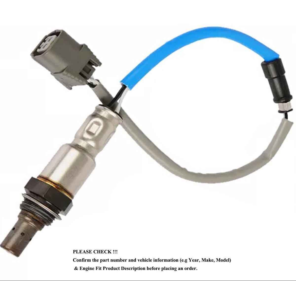 OEM oxygen sensor with wiring harness for vehicle emissions control, fast shipping and 2-year warranty