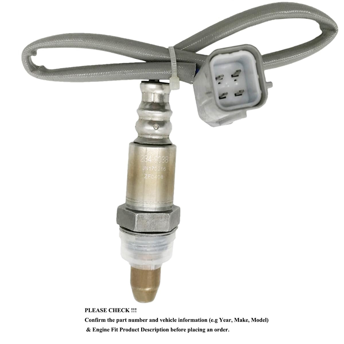 2Pcs 234-9038 234-4381 Upstream Downstream Oxygen O2 Sensor for Nissan Altima L4-2.5L 3.5L 2008 2009 2010, for Nissan Maxima V6-3.5L 2009 22693-1AA0A 22690-ED000