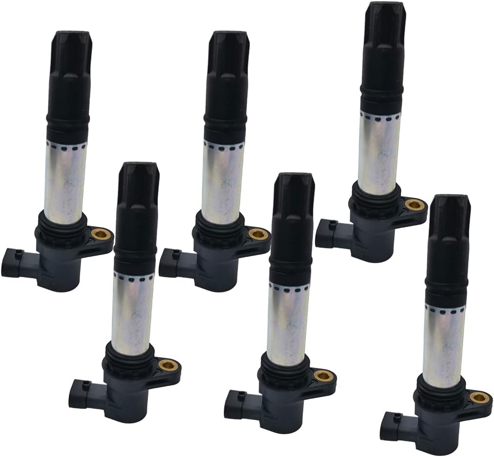 6Pcs UF534 Ignition Coils Replacement for Land Rover Freelander 2.5L V6 2002-2006 NEC000110L C1676 UF-534