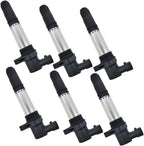 6Pcs UF534 Ignition Coils Replacement for Land Rover Freelander 2.5L V6 2002-2006 NEC000110L C1676 UF-534