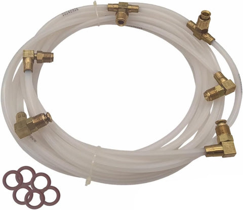 2Pcs Convertible Top Hydraulic Hose Set for Ford Mustang GT & LX 5.0L (1983-1993) | HYDTH81-8393FOM