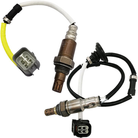 2Pcs Air Fuel Ratio & O2 Sensor for Honda Fit 1.5L (2007-2008) | 234-9060 234-4358