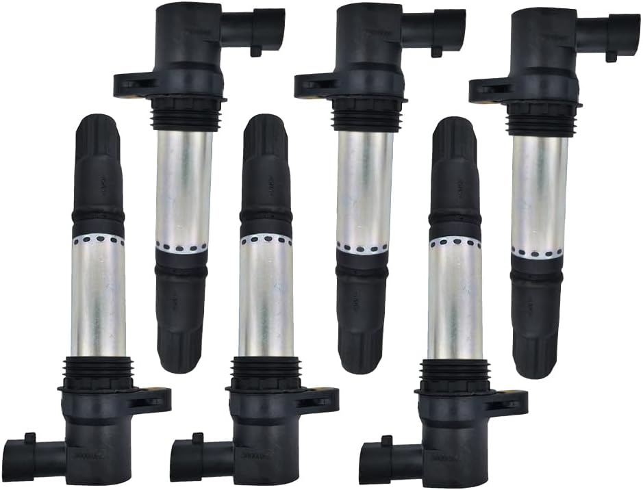 6Pcs UF534 Ignition Coils Replacement for Land Rover Freelander 2.5L V6 2002-2006 NEC000110L C1676 UF-534