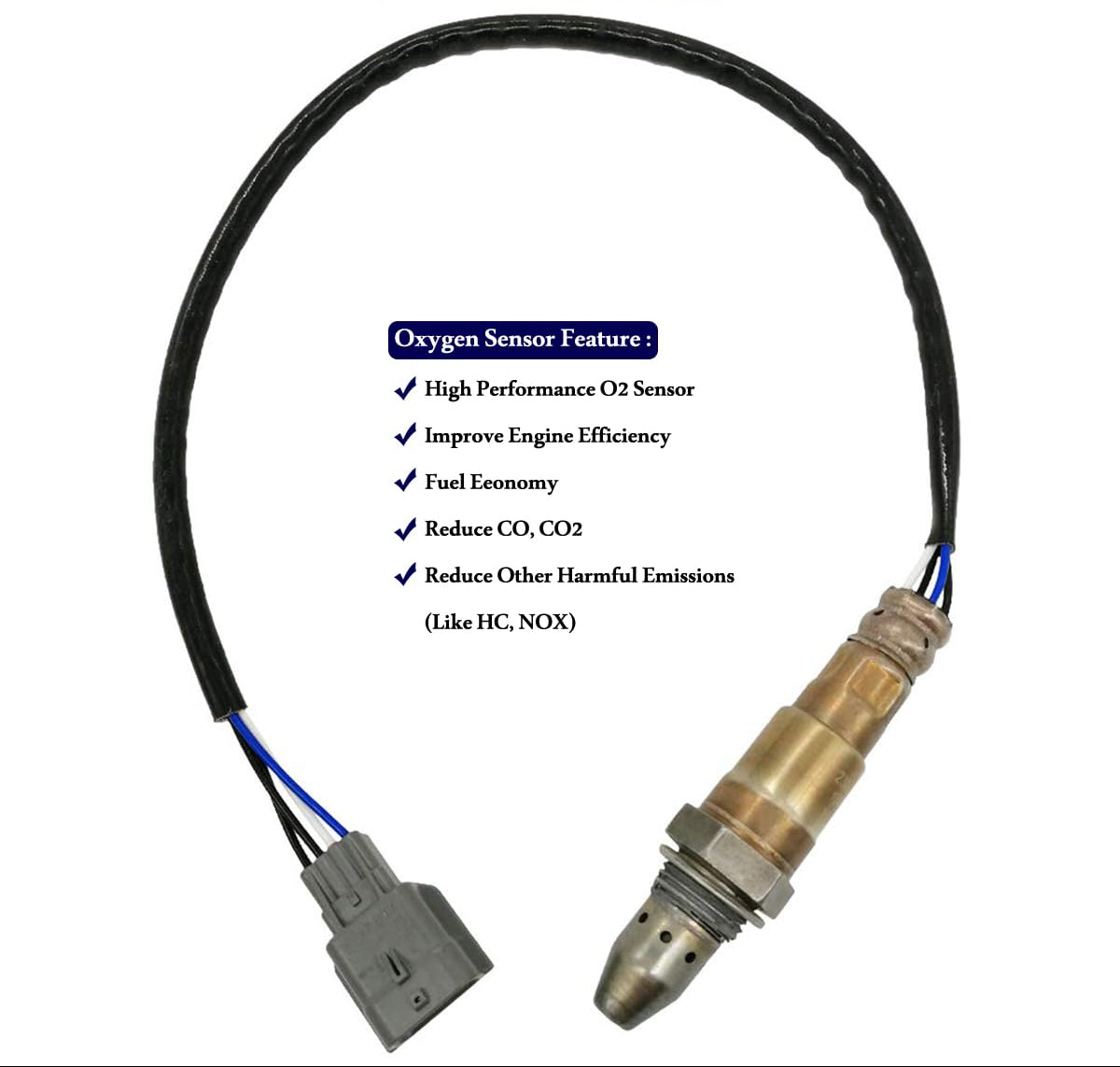 4Pcs Air Fuel Ratio & O2 Sensor for Nissan Frontier Xterra 4.0L (2015-2019) 22693-4BA0A 226A0-9BF0B