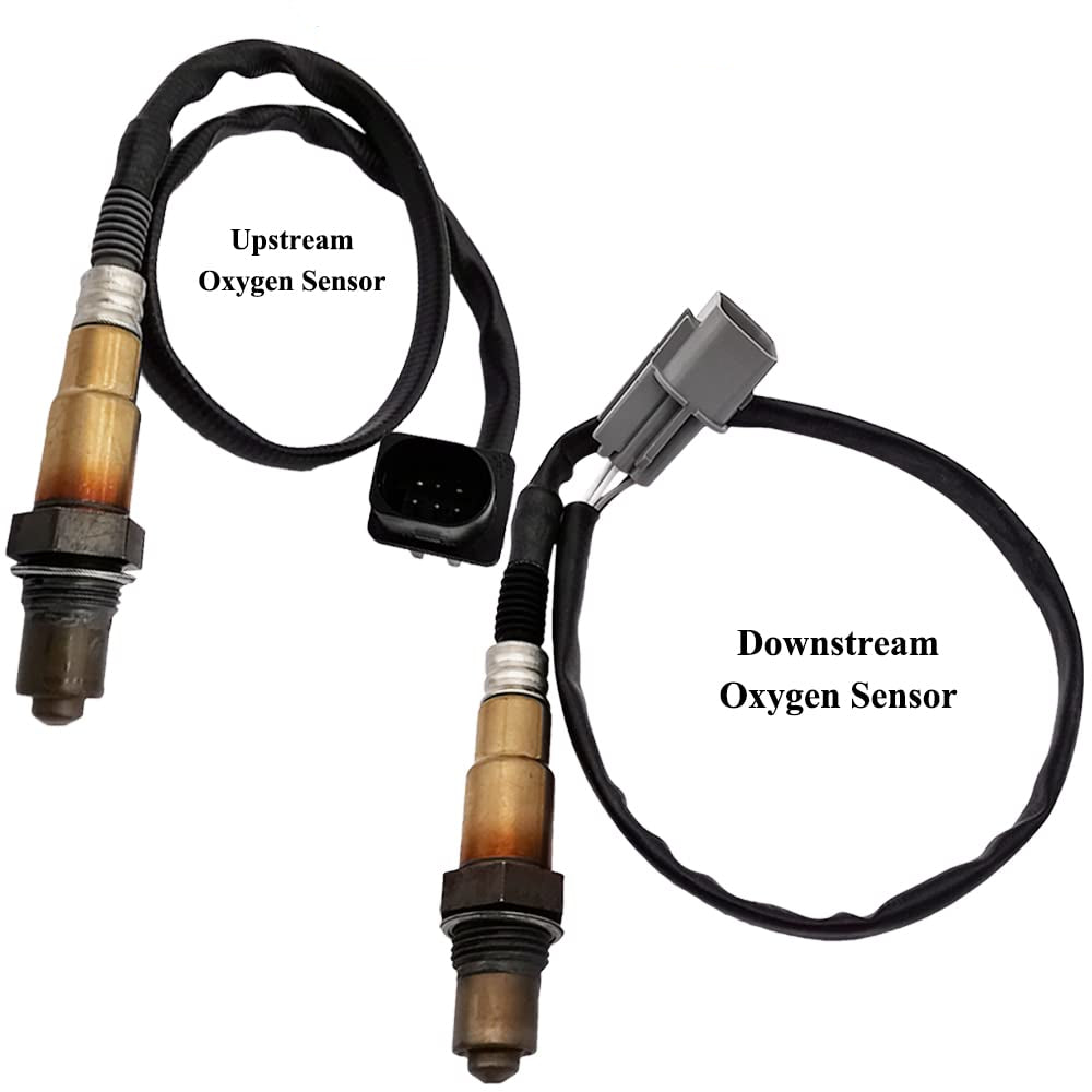 2Pcs 234-5055 234-4568 Upstream A-ir Fuel Ratio Downstream O2 Sensor for Hyundai Accent Veloster 2012-2017, for Kia Rio Soul 1.6L-L4 2012-2018 39210-2B210 39210-2B410