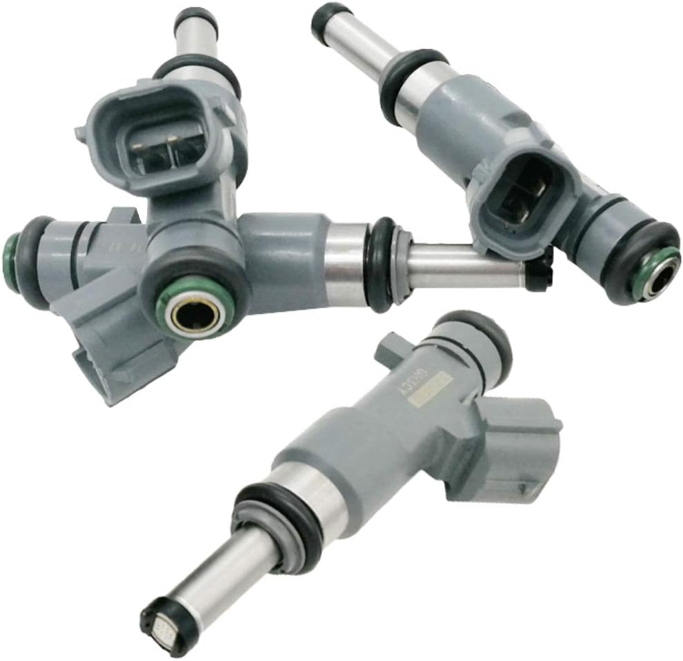 4Pcs FJ744 16600-EA00A Fuel Injectors Assembly 12 Holes Engine Petrol Nozzles for Nissan Frontier 2005-2019 2.5L L4 QR25DE, for Nissan NP300 2016-2017 2.5L L4 FJ744 16600EA00A