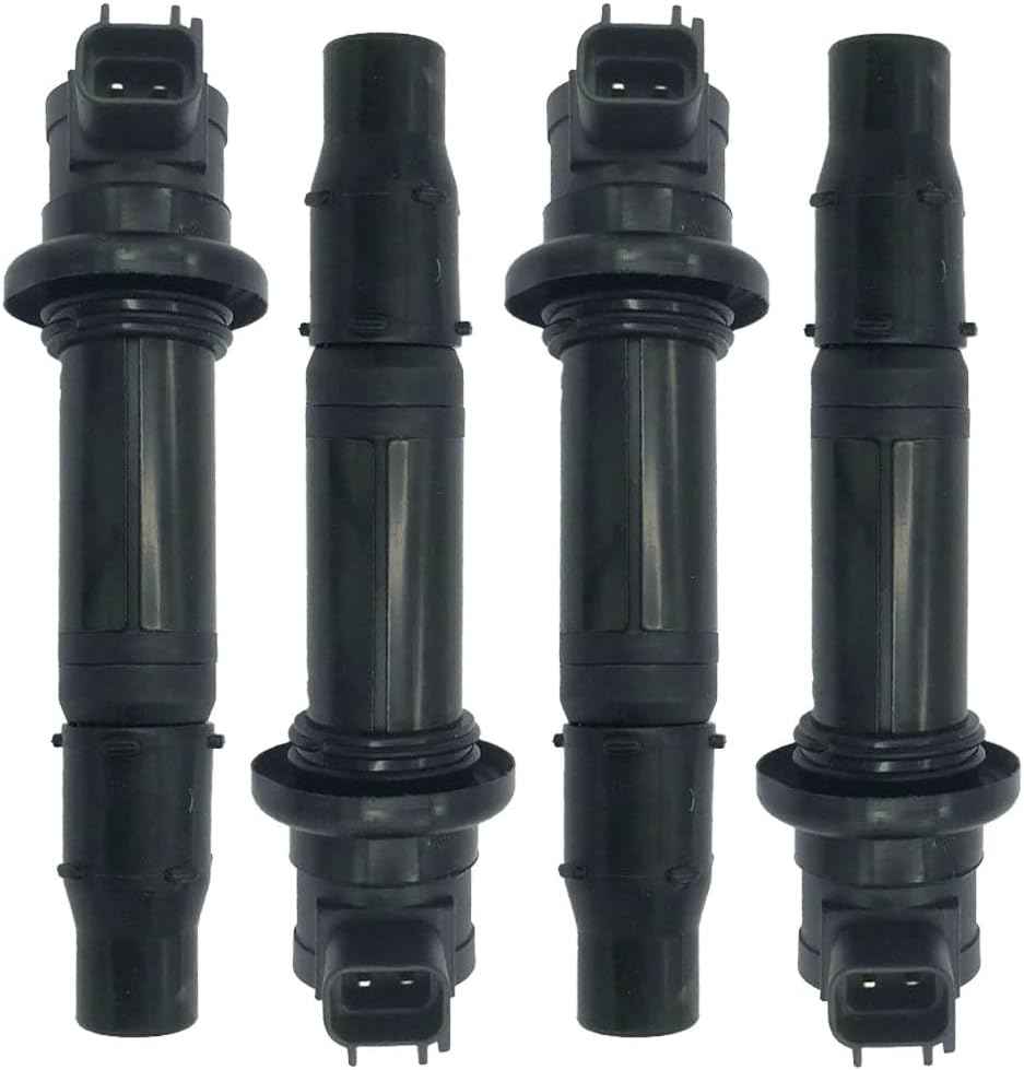 4PCS Ignition Coil for Yamaha Kawasaki F6T558 F6T560 YZF R1 R6 R6S FZ1 Vmax ZX6R (2002-2017) OEM 5VY-82310-00-00