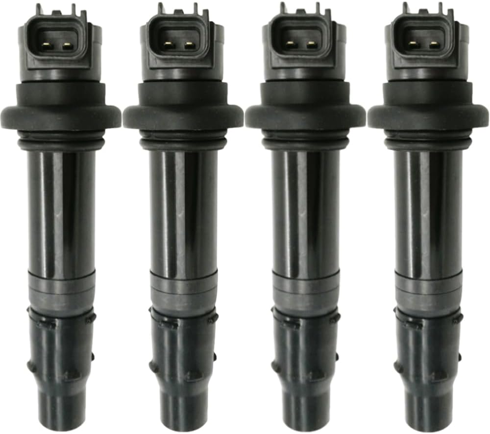 4Pcs Ignition Coil for Yamaha YZF-R1 R6 Vmax 1700 FZ1 (2002-2016) - F6T558