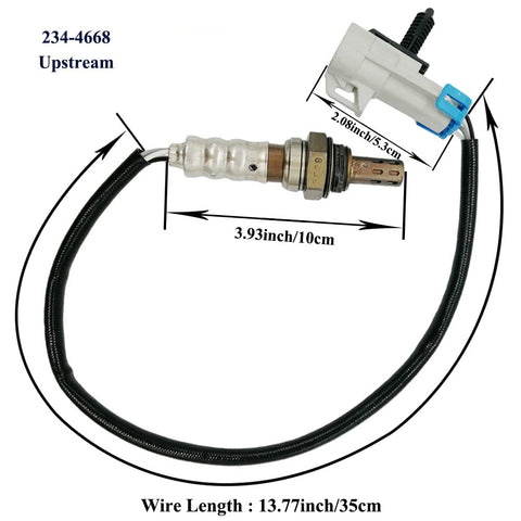 4Pcs Oxygen Sensor for Buic k Rainier, Chevro let Malibu Silverado SSR Trailblazer, Gmc Envoy Sierra, Isuzu Ascender, Pontia c G6 | 234-4668 234-4651