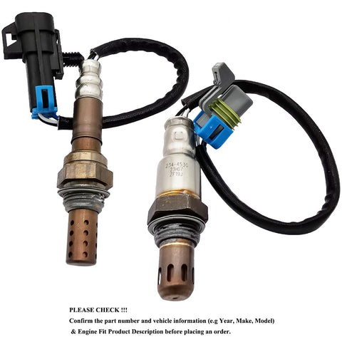 2Pcs O2 Sensor Up/Down for Chevy Equinox GMC Terrain 2.4L | 234-4242 234-4530