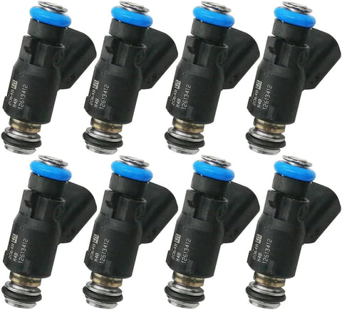8Pcs Fuel Injectors for Chevy Silverado Suburban GMC Sierra Cadillac Escalade 6.0L 6.2L V8 | 12613412 FJ1089