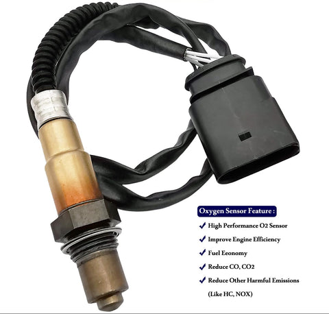 2Pcs 234-4859 234-4874 Upstream Downstream Oxygen O2 Sensor for Audi TT L4-1.8L 00-01, Beetle L4-2.0L 98-01 Golf L4-1.8L 00-01 L4-2.0L 99-01 Jetta L4-1.8L 00-01 L4-2.0L 99-01