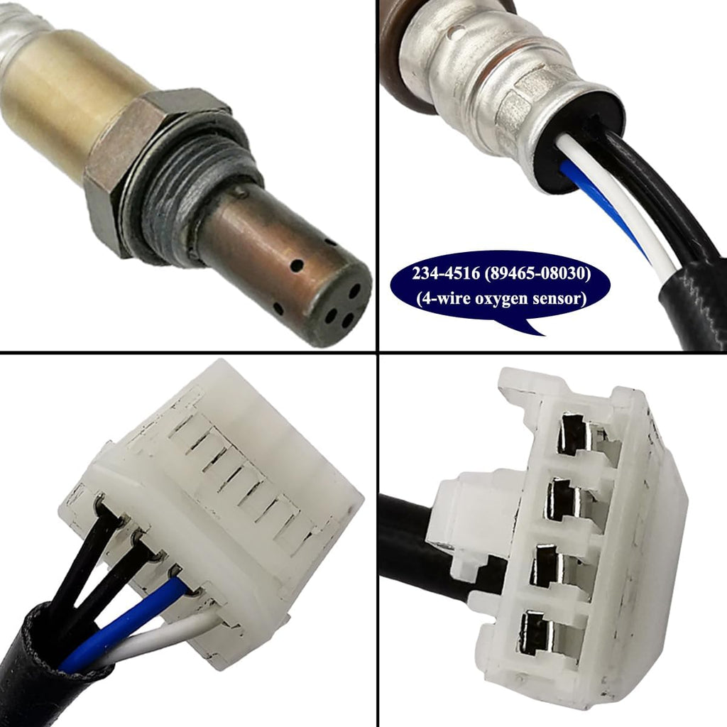 4Pcs Air Fuel Ratio & O2 Sensor Set for Toyota Sienna 3.3L V6 (04-06) | 234-9042  234-9012  234-4168  234-4516