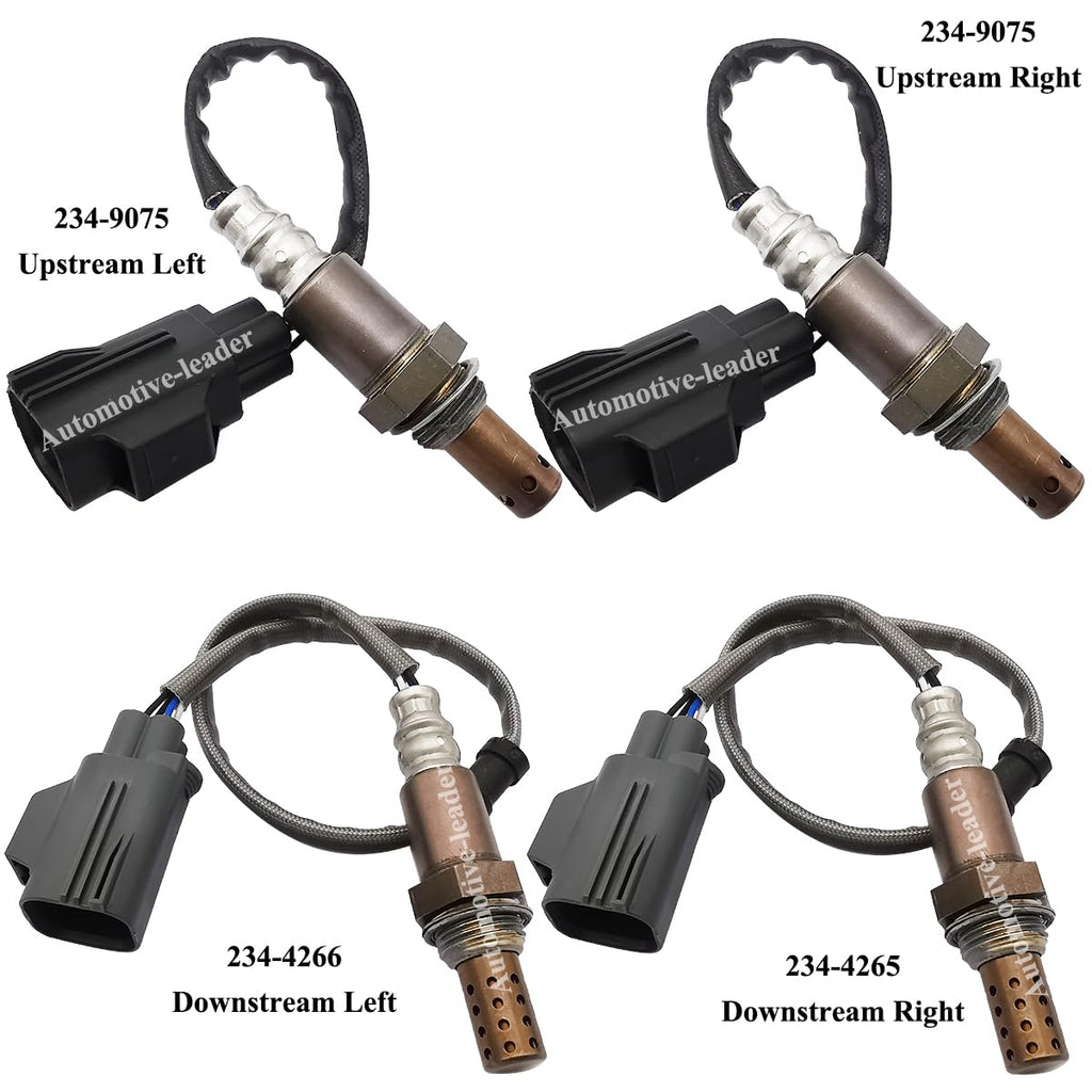 4Pcs 2 * 234-9075 234-4265 234-4266 Upstream Downstream Oxygen O2 Sensor for 2005 2006 Land Rover LR3 4.0L V6, 4.4L V8, 2006 Land Rover Range Rover Sport 4.2L V8