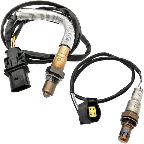 2Pcs Wideband A/F & O2 Sensor for Mercedes C250 SLK250 1.8L Turbo (2012-2015) | 234-5064 234-4585