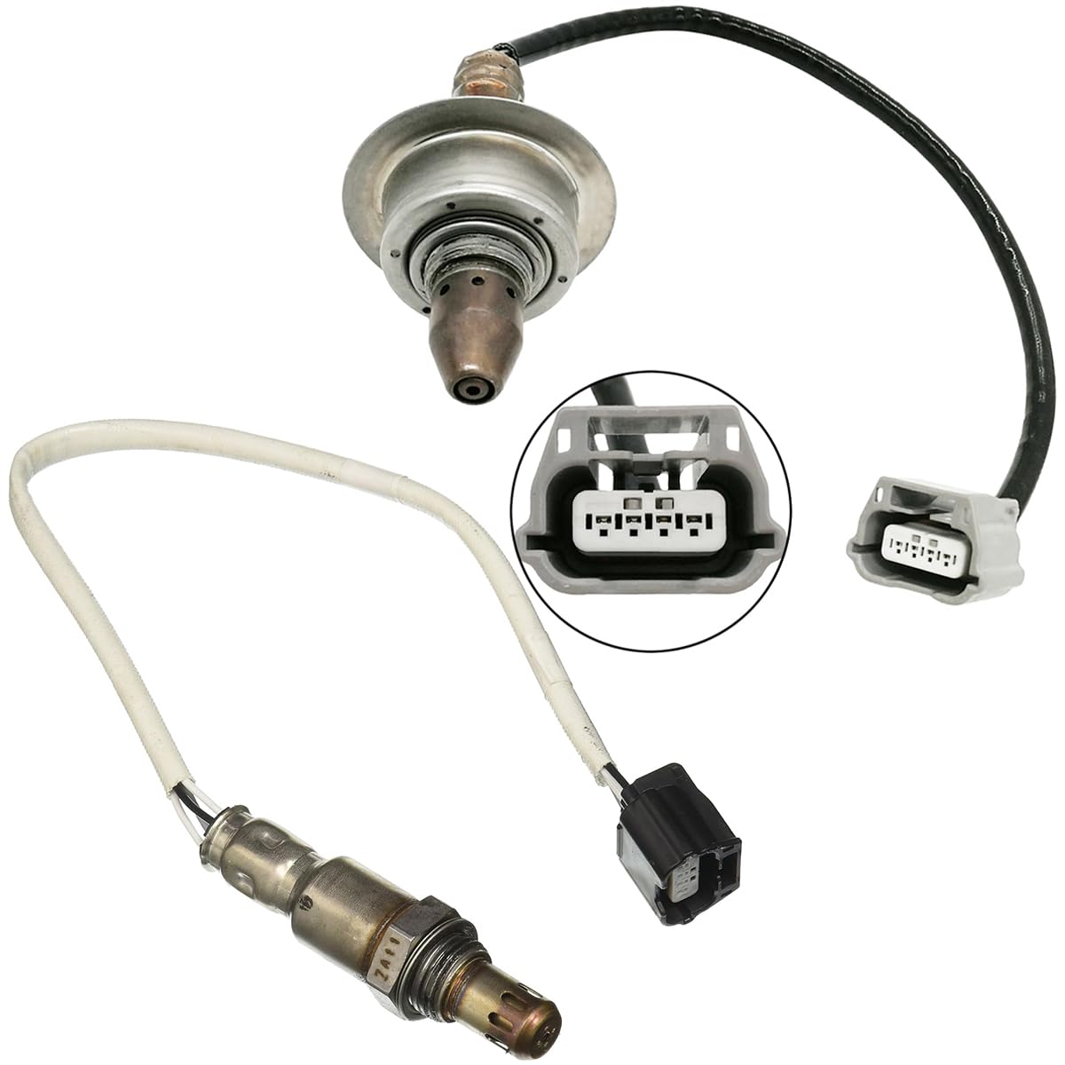 2Pcs Air Fuel Ratio & O2 Sensor for Nissan Juke 1.6L Nismo (2011-2017) 22693-1KC0A 226A0-1KC0A