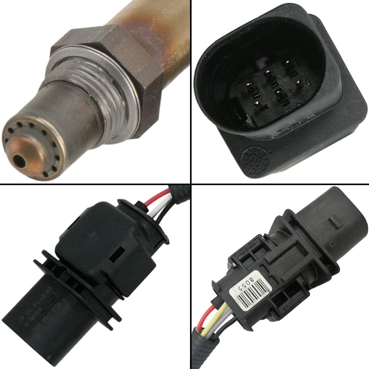 2Pcs Air Fuel Ratio & O2 Sensor for Mini Cooper 1.6L (2007-2010) - 11787590713 11787548961