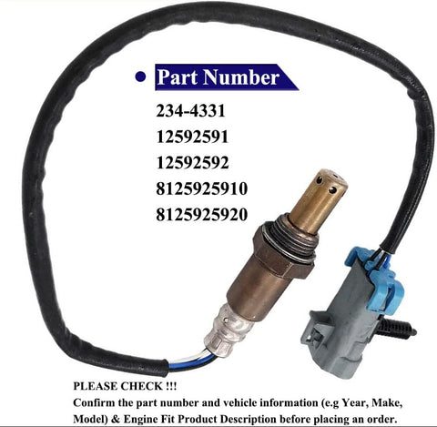 Suitable for 2Pcs O2 Sensor Up & Down for Chevy Colorado GMC Canyon Hummer H3 | 234-4294 234-4331