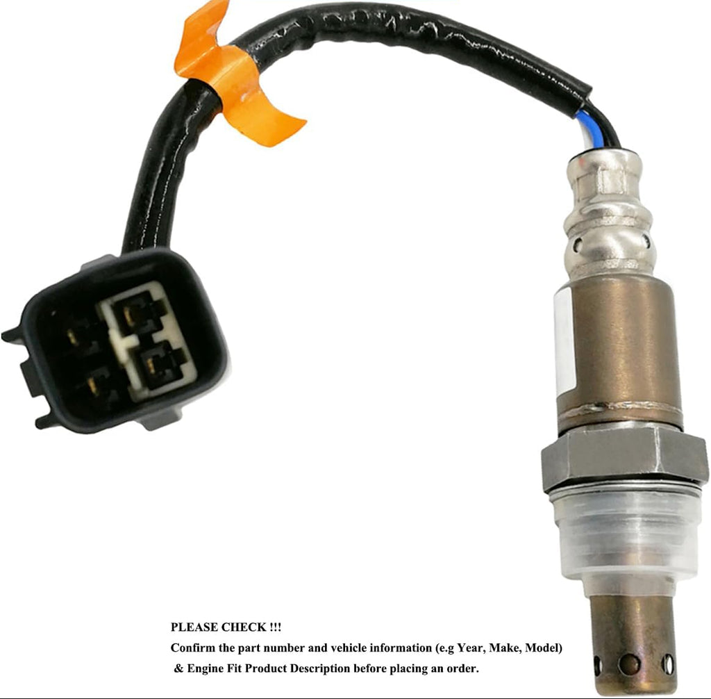 OEM-quality automotive oxygen sensor with electrical connector and wire harness
