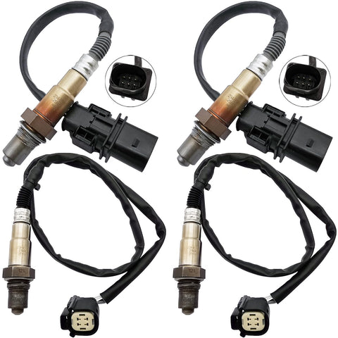 4Pcs 234-5097 234-4575 Upstream Downstream Oxygen O2 Sensor for Ford Edge Escape Explorer Focus Fusion Taurus, for Lincoln MKC MKT MKZ L4-2.0L 8F9Z9F472A GK4Z9G444C